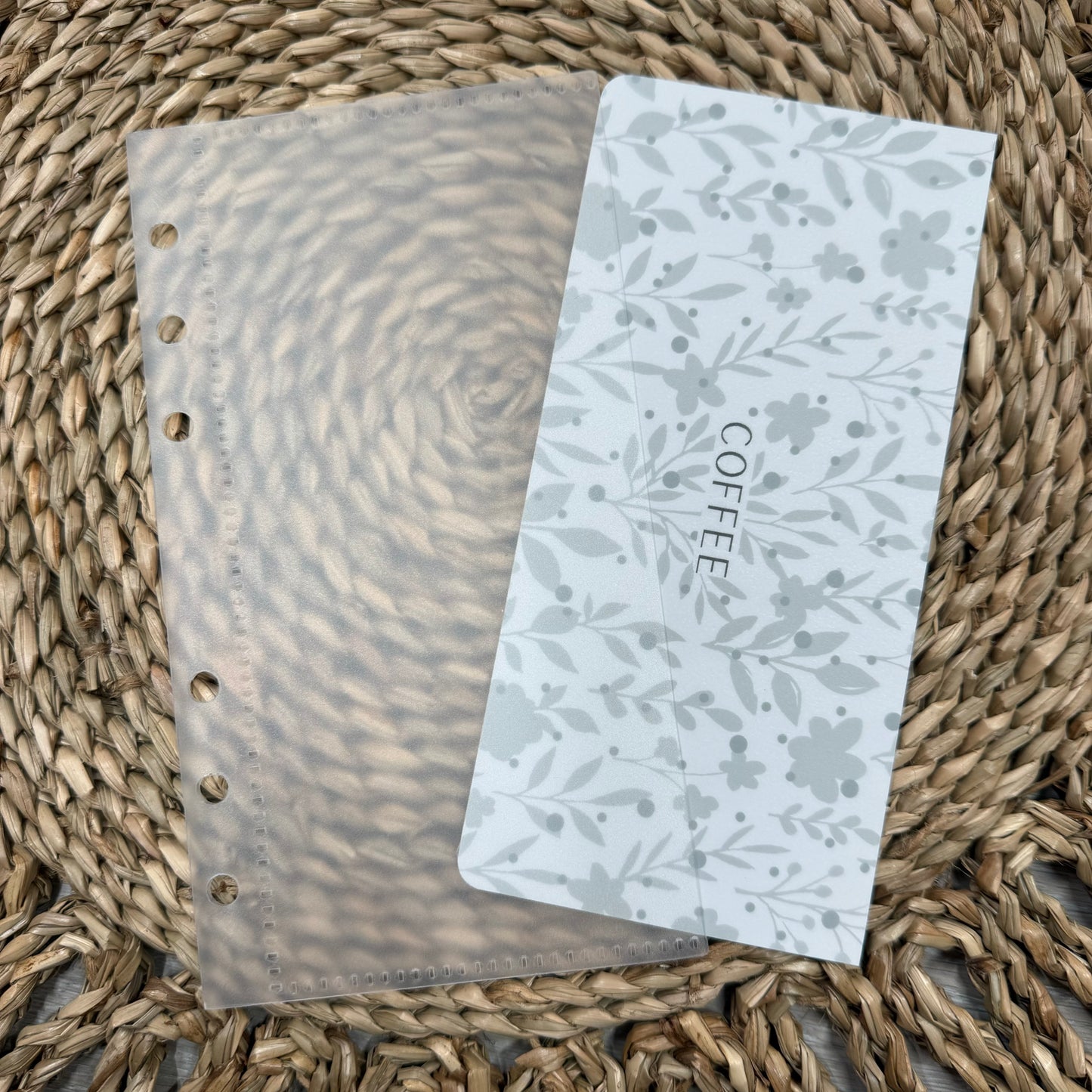 Grey Floral Print A6 Cash Envelopes