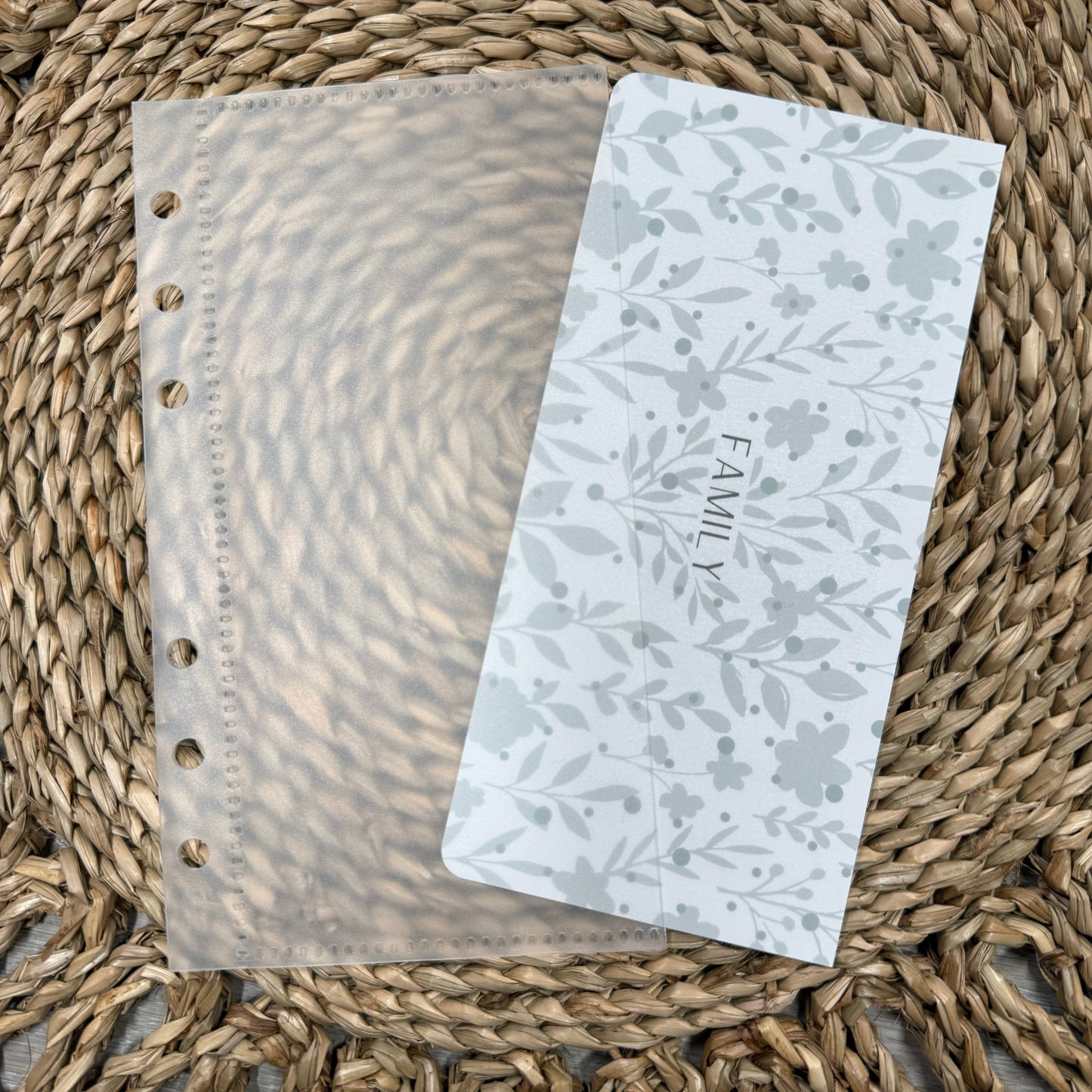 Grey Floral Print A6 Cash Envelopes