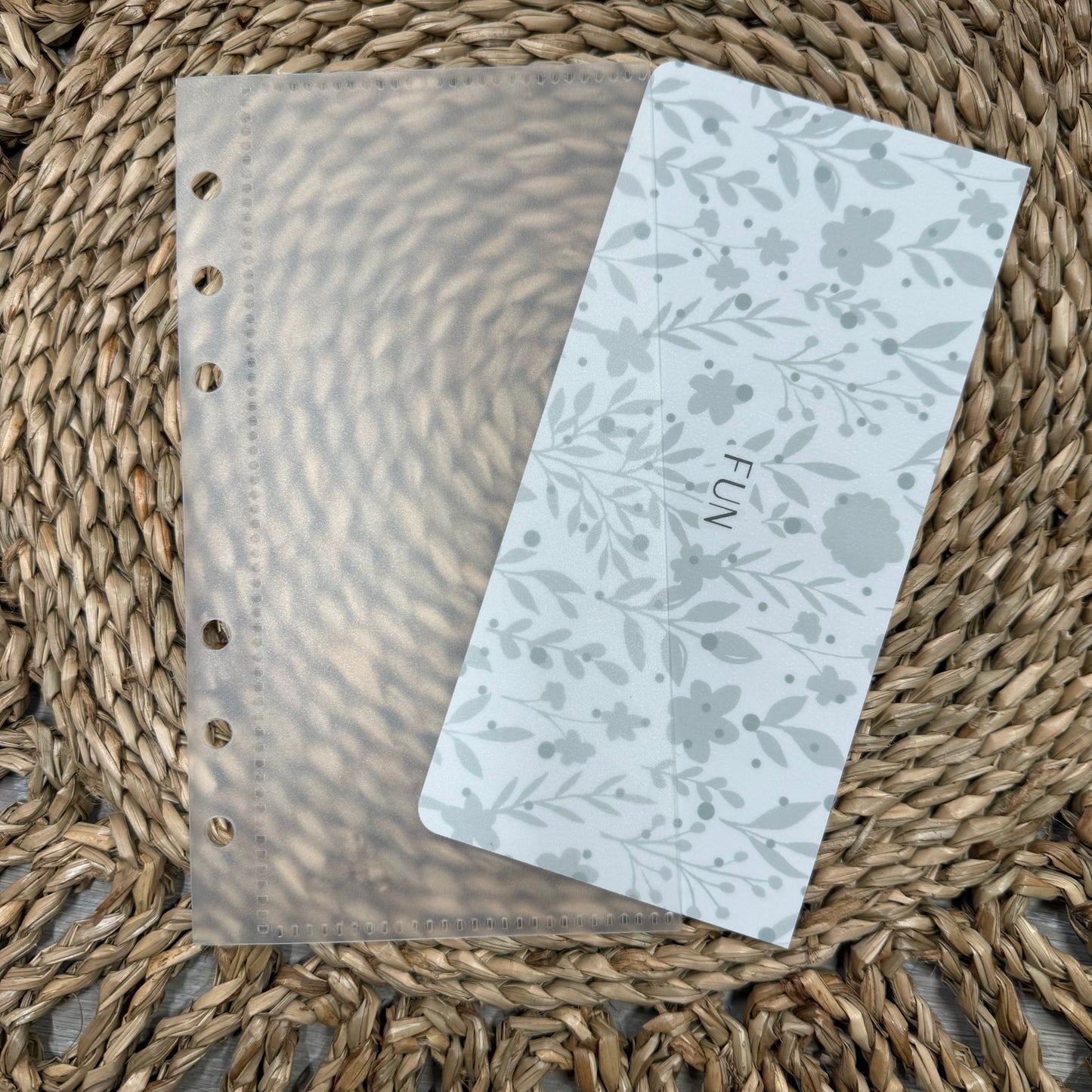 Grey Floral Print A6 Cash Envelopes