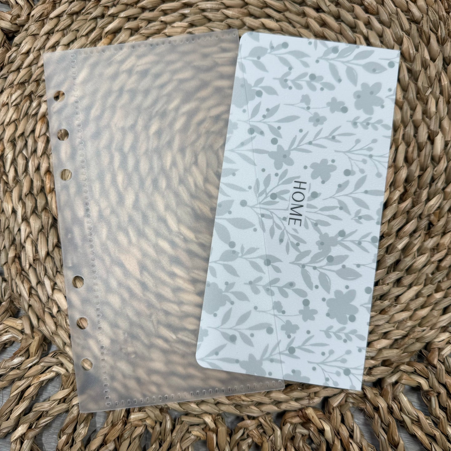 Grey Floral Print A6 Cash Envelopes
