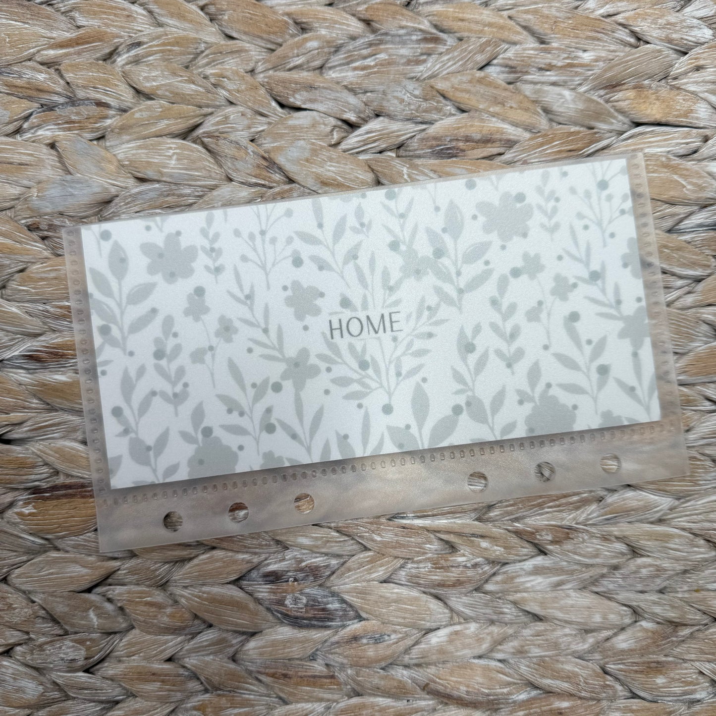Grey Floral Print A6 Cash Envelopes