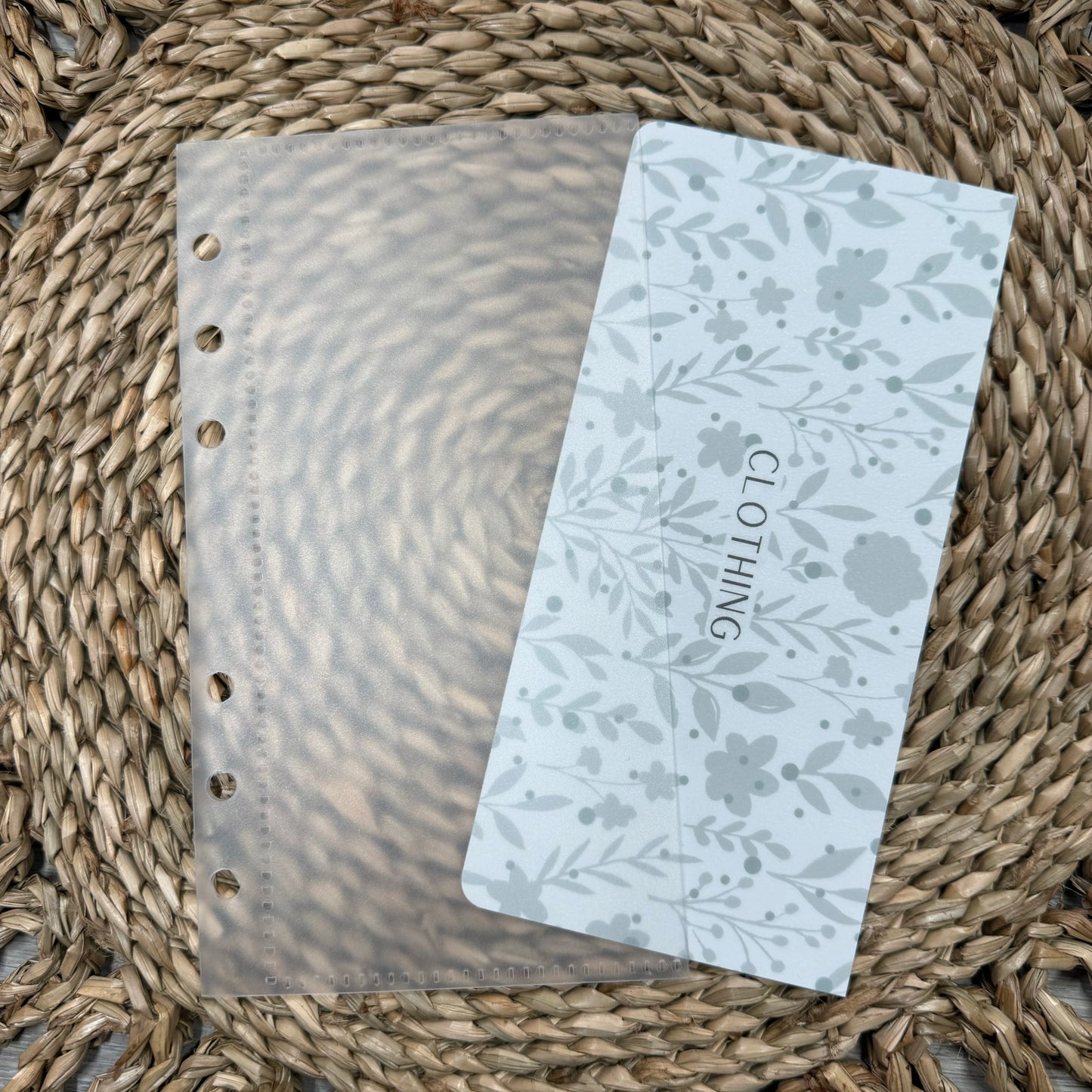 Grey Floral Print A6 Cash Envelopes