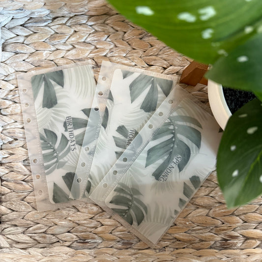 Monstera A6 Cash Envelopes