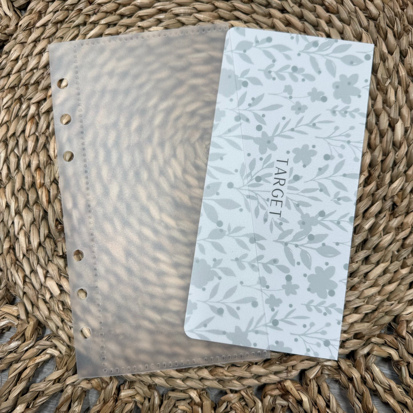 Grey Floral Print A6 Cash Envelopes