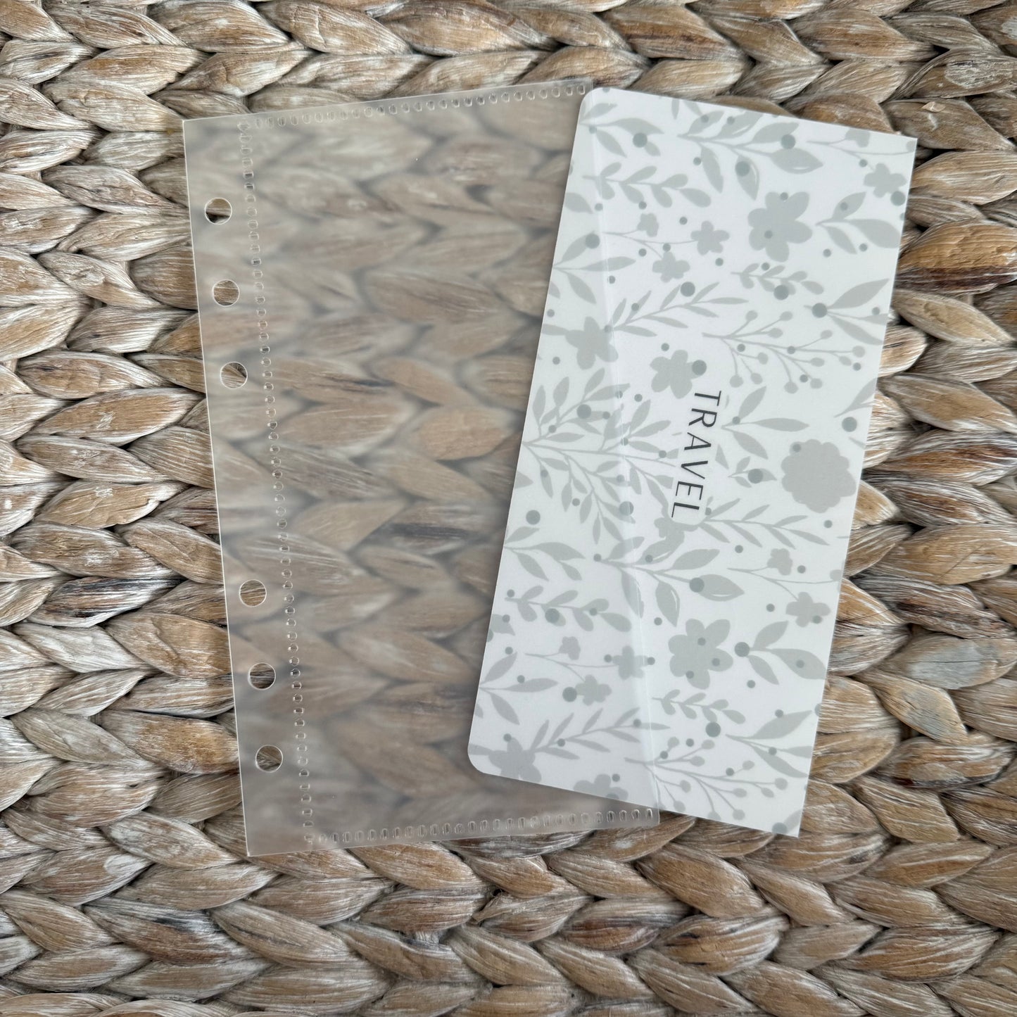Grey Floral Print A6 Cash Envelopes